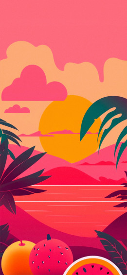 Summer Aesthetic Pink Wallpaper For iPhone