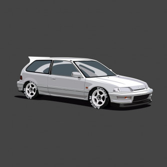 Honda Civic Mk4 Home Rug Saulcordan S Artist Shop