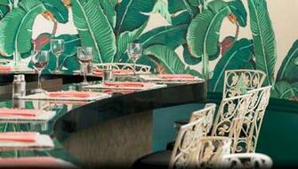 S Banana Leaf Wallpaper In Beverly Hills Hotel