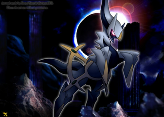 Pokemon Dark Arceus Wallpaper Destroyed Temple By