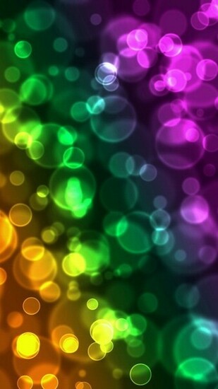 Colorful Blurred Bubbles Wallpaper iPhone