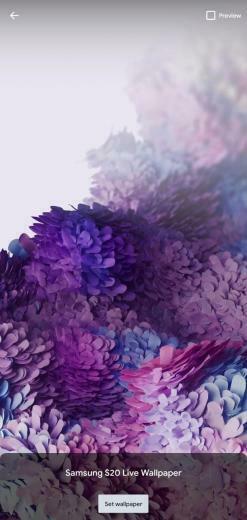 Samsung Galaxy S20 Live Wallpaper