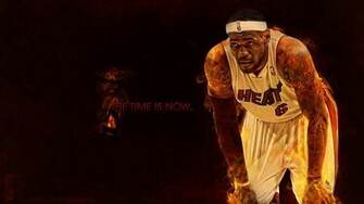 Lebron James Dunk Heat Wallpaper