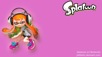 Splatoon Background Inkling Girl By Joltboltz Watch Fan Art Wallpaper