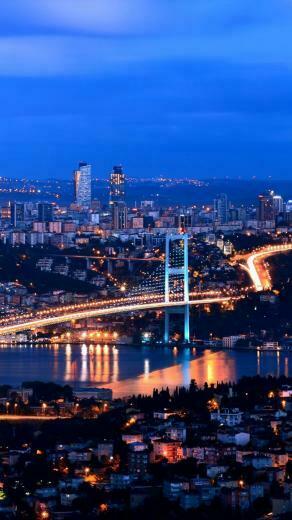 Wallpaper Turkey Istanbul Night 4k Travel