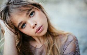 Wallpaper Look Model Portrait Brown Hair Beauty Bokeh Maya