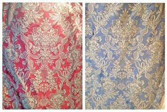 Catherine Silk Damask Hand Blocked Wallpaper Bespoke Fabrics