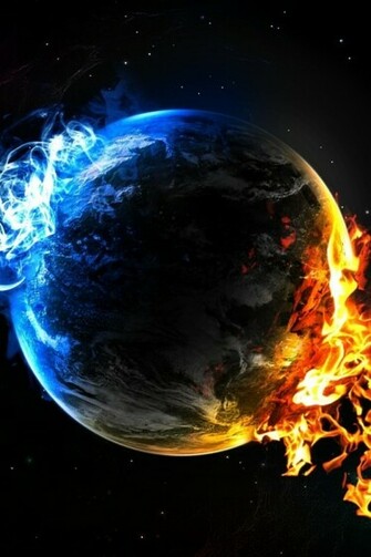 Fire And Water Wallpaper Elements iPhone