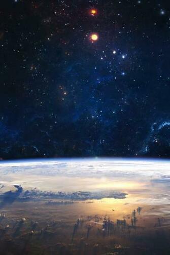 Starry Outer Space iPhone 4s Wallpaper