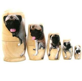 Elephants Easter Babushka Pugs