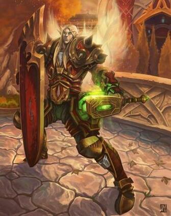 Blood Elf Paladin By Davidhueso