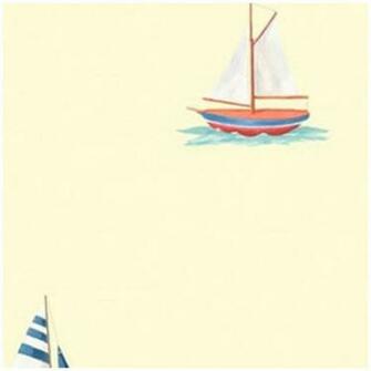 Sure Strip Nautical Sailing Yellow Sailboat Accent Decor Wallpaper