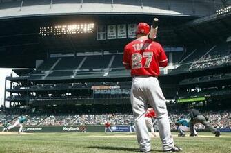 Seattle Wa Usa Los Angeles Angels Center Fielder Mike Trout