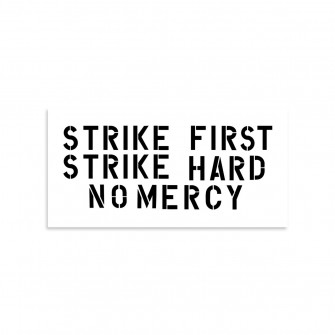 Cobra Kai Strike First Hard No Mercy Vinyl Sticker