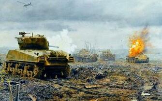 Ww2 Tank Battle Wallpaper