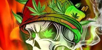 Skullfire Smoke Weed Animated