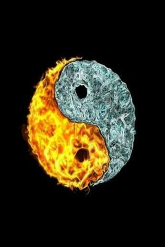 iPhone Wallpaper Fire And Ice Wolf