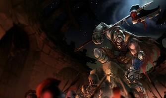 Wallpaper Background League Legends Gladiator Jax