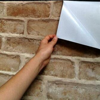 Brick Effect Sticky Back Plastic Vinyl Wallpaper