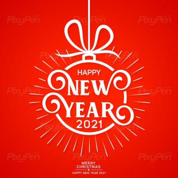 Merry Christmas And Happy New Year Vector Pixypen
