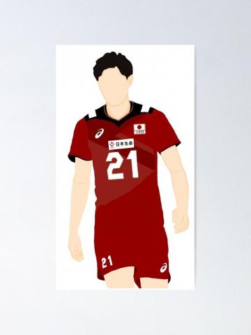 Japan Volleyball Ran Takahashi Poster By Yoonminkook