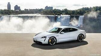 Porsche Taycan Turbo S Front Three Quarter HD Wallpaper
