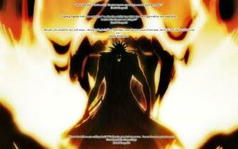 Flames Bleach Silhouettes Zaraki Kenpachi Wallpaper
