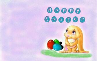 Bunny Easter Wallpaper Stock Photos