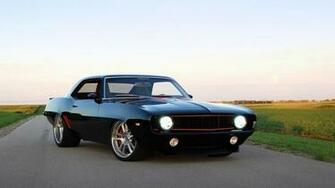 Cars Chevrolet Camaro Roadster Shop Side Angle Wallpaper