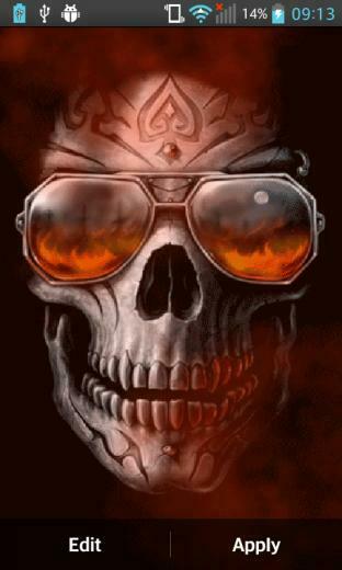 Smoke Skull Live Wallpaper Screenshot