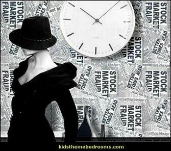 Newspaper Wallpaper Newsprint Decor Murals