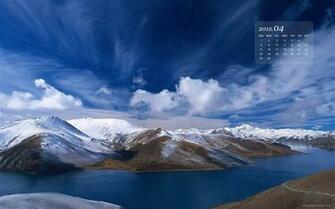 3d Mountain April Calendar Themes Wallpaper