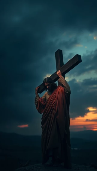 Jesus Carrying The Cross Wallpaper