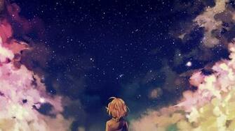 Ad65 Starry Space Illust Anime Girl Wallpaper HD