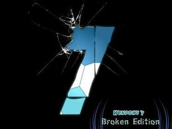 Broken Windows Screen Numbers Wallpaper