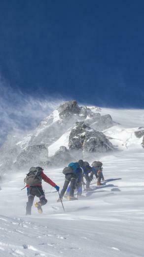 Image Climber Wind Sport Winter Mountains Mountaineering