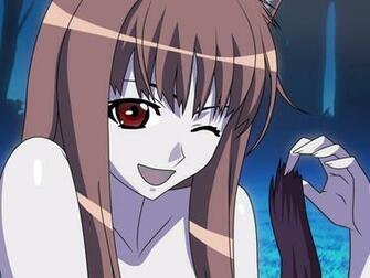 Girl Spice Wolf Brunette Cute Smile Flirt Anime Cool