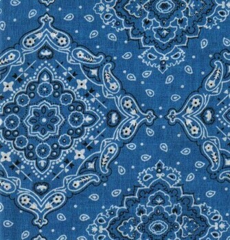 L66 Medium Dark Cute Bandana Pattern