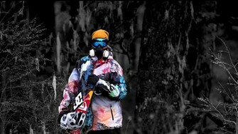Colorful Burton Snowboards Wallpaper