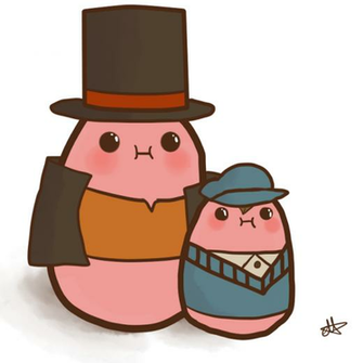 Layton And Luke Kawaii Potato By Luxa