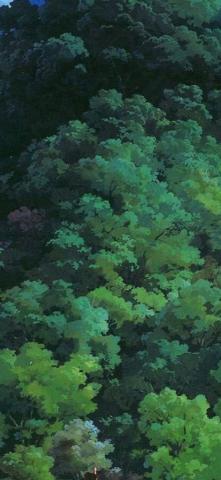 Studio Ghibli Tree Green Art Illustration Love Anime iPhone
