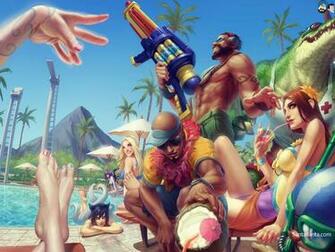 League Of Legends Pool Party
