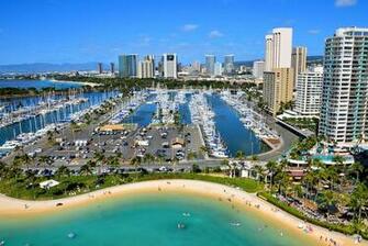 Waikiki Aerial Wallpaper