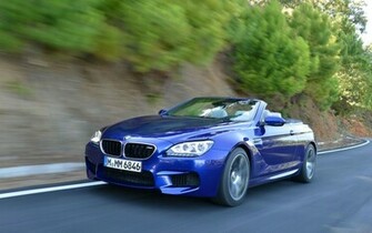 Bmw M6 Convertible Blue Car Wallpaper
