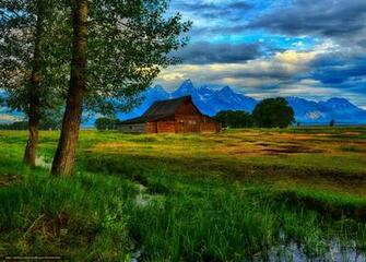 Wyoming Hut Desktop Wallpaper In The Resolution