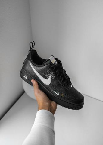 Black And White Nike Air Force Sneaker Photo Shoe Image