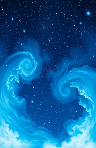 Blue Space Wallpaper