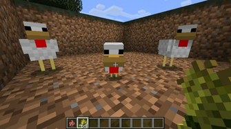 Minecraft Chicken Baby By Juhiz14