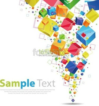 Cool Rubik S Cube Text Background Design Vector