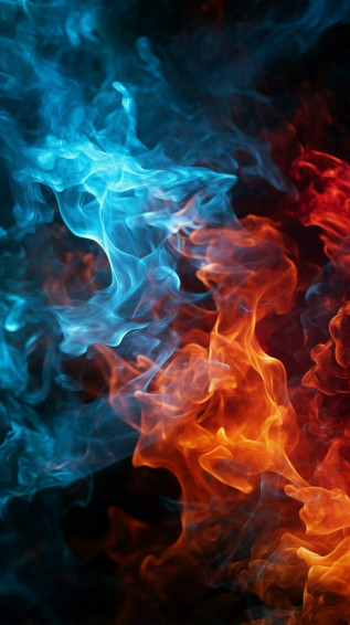 Blue Fire Wallpaper